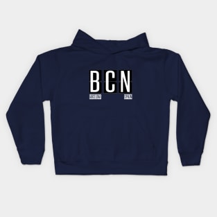 BCN - Barcelona Spain Souvenir or Gift Shirt Apparel Kids Hoodie